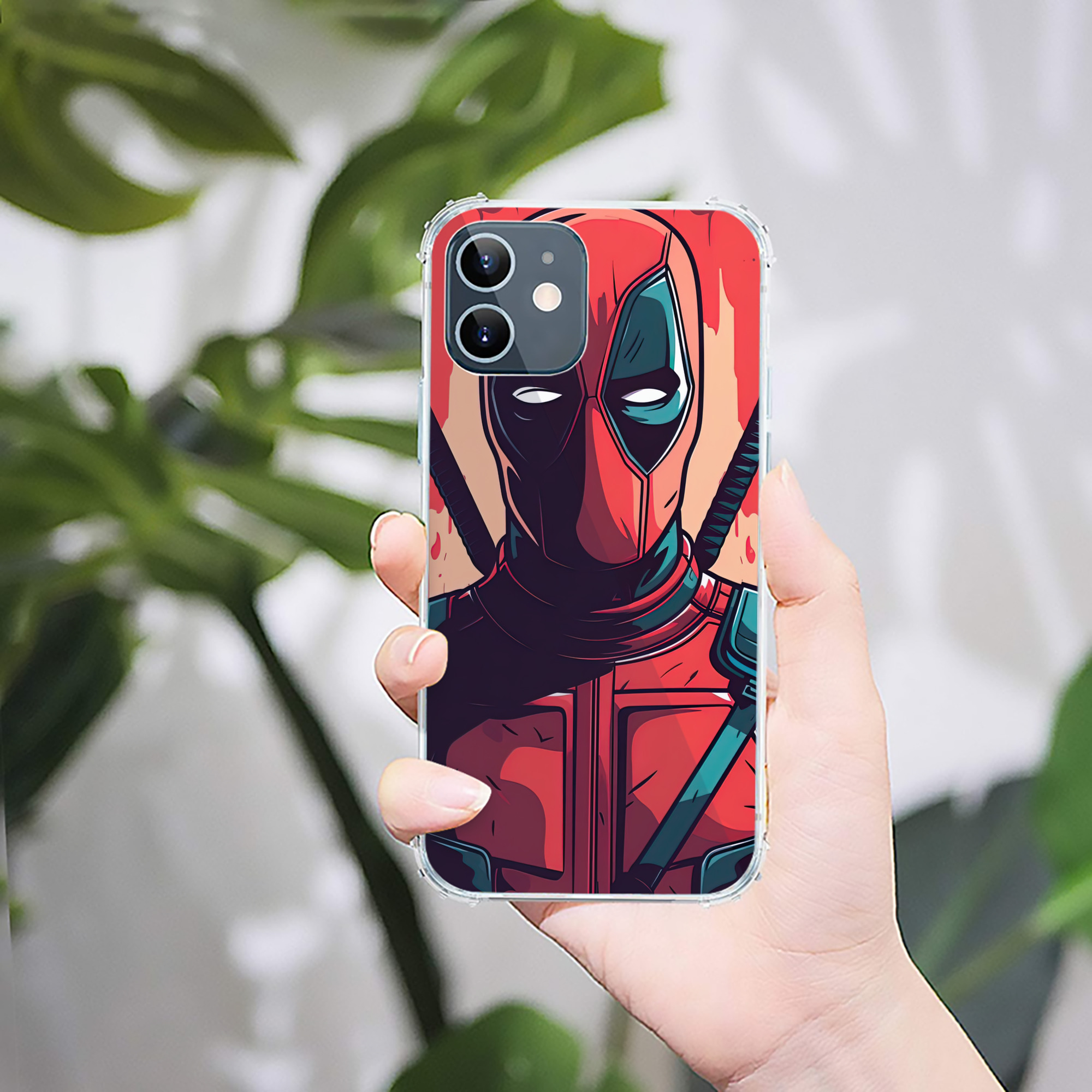 （画像用） Deadpool デッドプール 【iPhone 12シリーズ対応】透明スマホケース（クリアソフトケース）